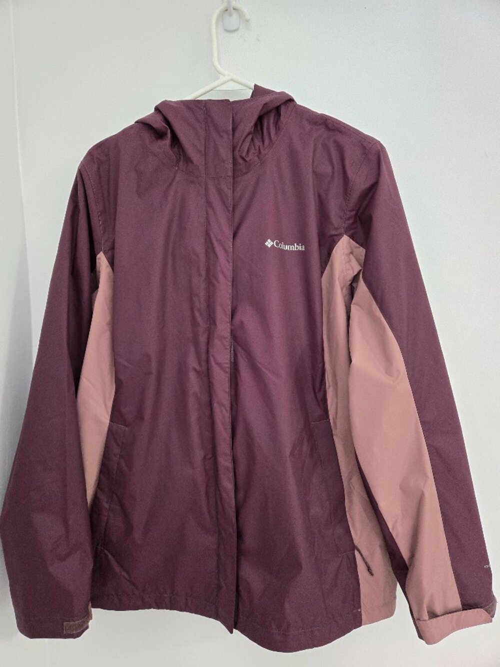 Columbia Women's Arcadia II Rain Jacket Purple Omni-Tech L NWOT Gorecorp